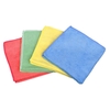 Lavette micro-fibres 40 x 36 cm jaune-vert-bleue-rose - sachet de 4