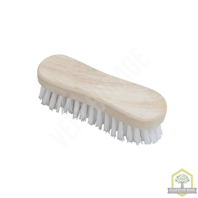 Brosse Main En Forme De Violon – Fil Laiton, Manche Bimatière 170x90mm – Pour Nettoyage Bois Et Métaux Non Ferreux
