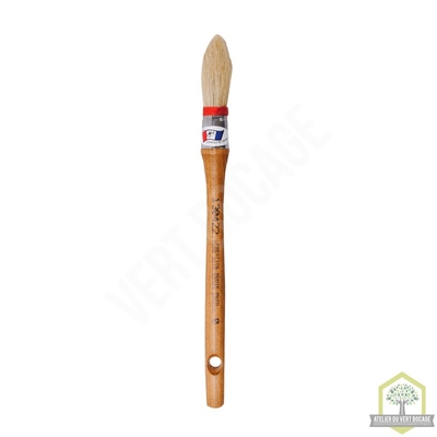 Pinceau à rechampir pure soie 18mm n°0 effilé pointu