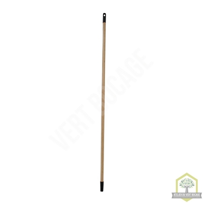 Manche bois ponce 130 cm embout à vis diam 24