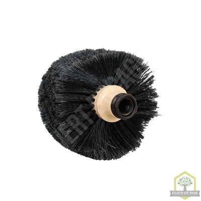 Tête de loup vinyle noir + manche téléscopique 3 m