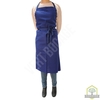 Tablier à bavette bleu 100% coton