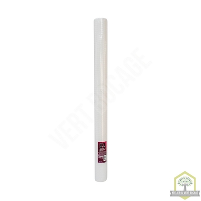 Nappe papier blanche gaufrée - Rouleau de 25 mètres
