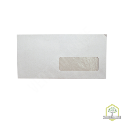 Enveloppes blanches mécanisables 80 gr. 114x 229 - avec fenêtre