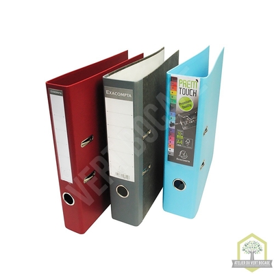 Classeur carton A4 à levier L28 x H32 cm - Dos 7 cm