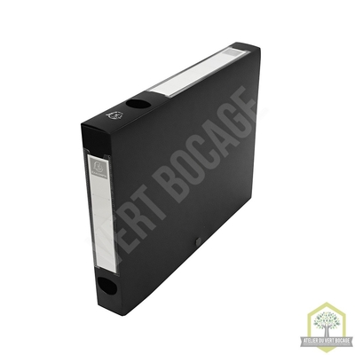 Boîte de classement à pression polypro. 7/10ème - Dos de 4 cm - Lot de 10