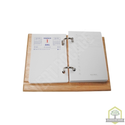 Socle pour Bloc éphéméride bois