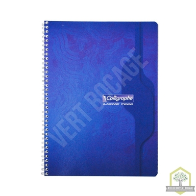 Cahier à spirale A4 - 70 gr.- 180 pages - Seyes ou 5 x 5