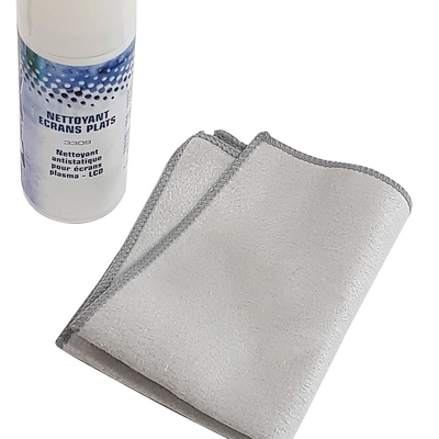 Kit nettoyage e?crans plasma / LCD (Ae?rosol 50 ml + Microfibre)