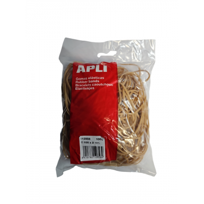 Elastiques Diam.100 mm - Largeur 2 mm - Boîte de 100 gr.