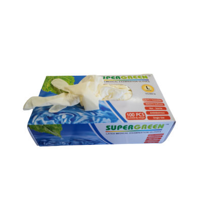 Gants pur latex naturel poudré Multi-usage - boîte de 100